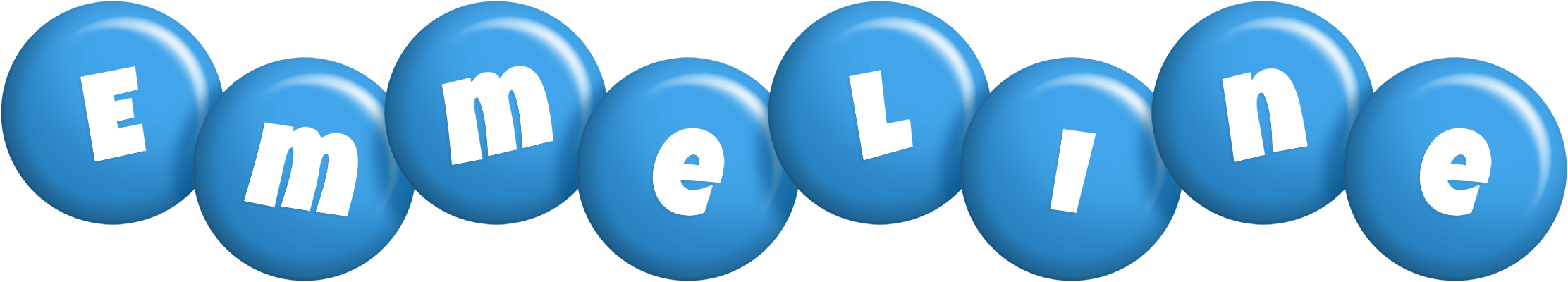 Emmeline candy-blue logo