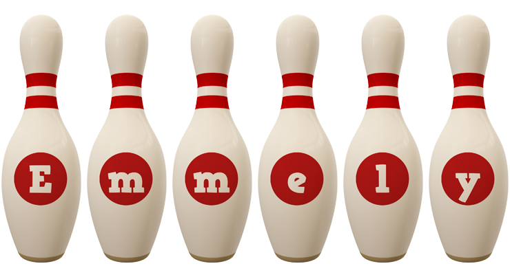 Emmely bowling-pin logo