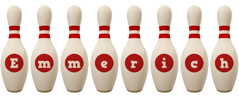 Emmerich bowling-pin logo