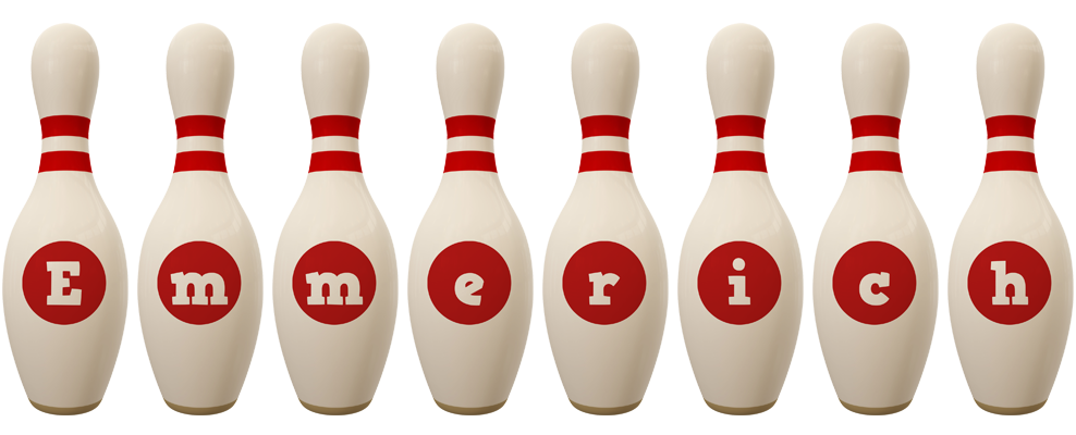 Emmerich bowling-pin logo
