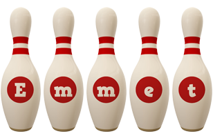 Emmet bowling-pin logo