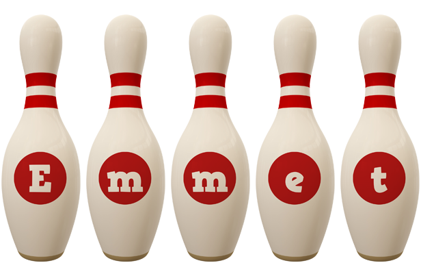 Emmet bowling-pin logo