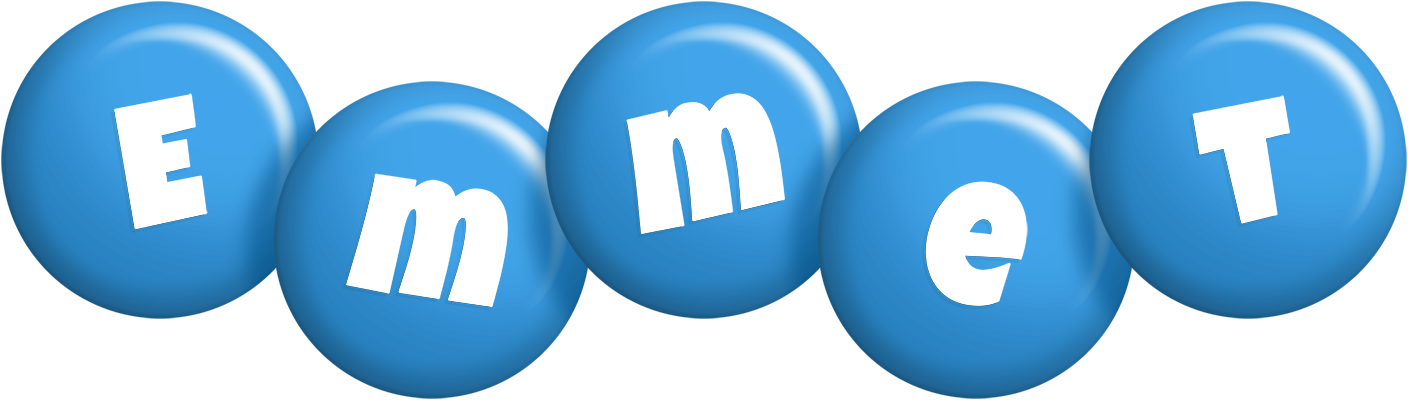 Emmet candy-blue logo