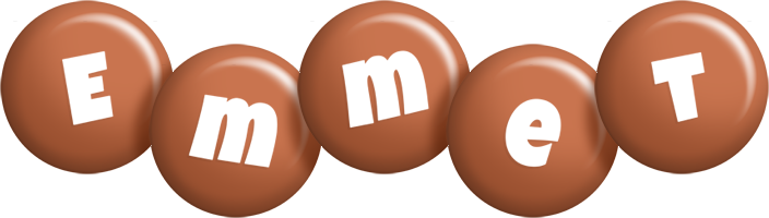 Emmet candy-brown logo