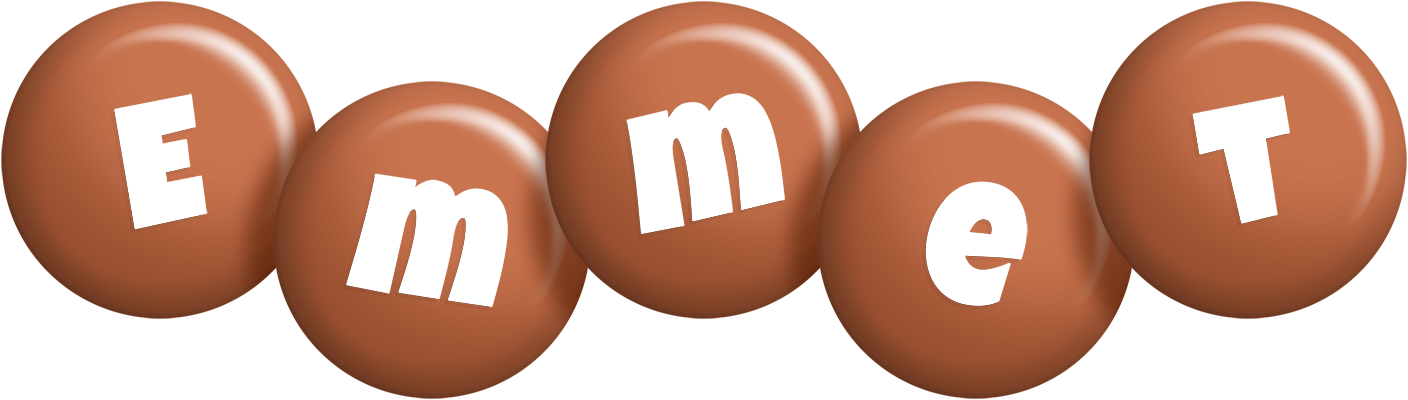 Emmet candy-brown logo