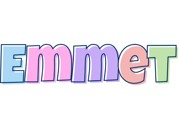 Emmet pastel logo