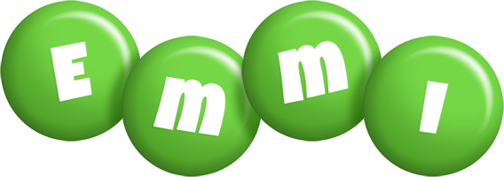 Emmi candy-green logo