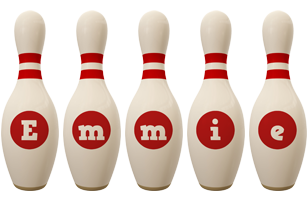 Emmie bowling-pin logo