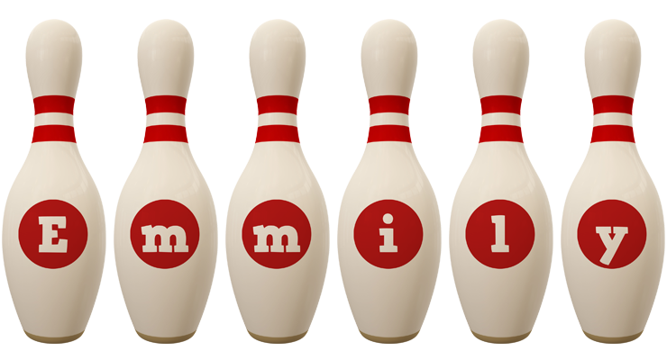 Emmily bowling-pin logo