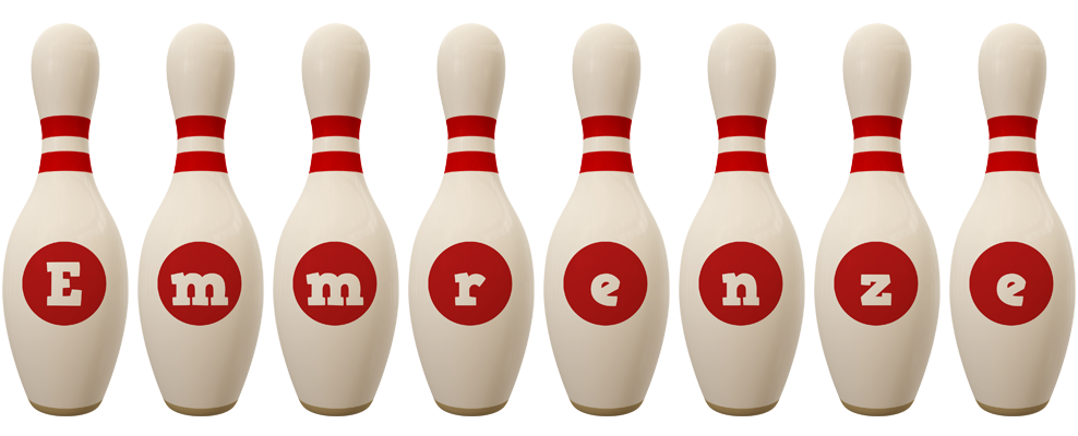 Emmrenze bowling-pin logo
