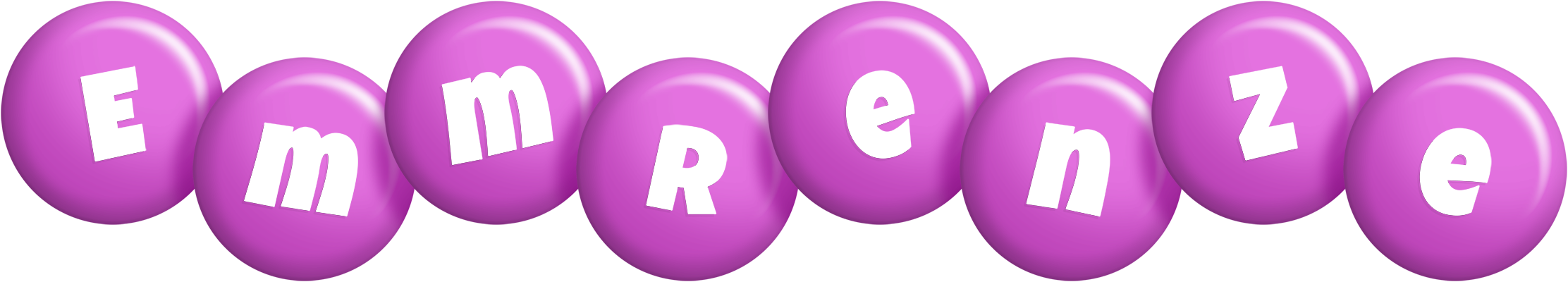 Emmrenze candy-purple logo