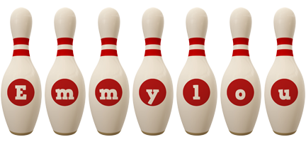 Emmylou bowling-pin logo