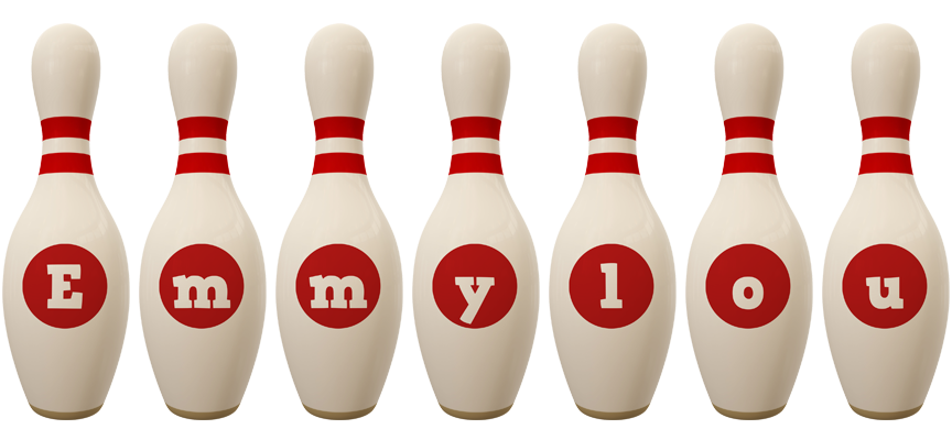 Emmylou bowling-pin logo