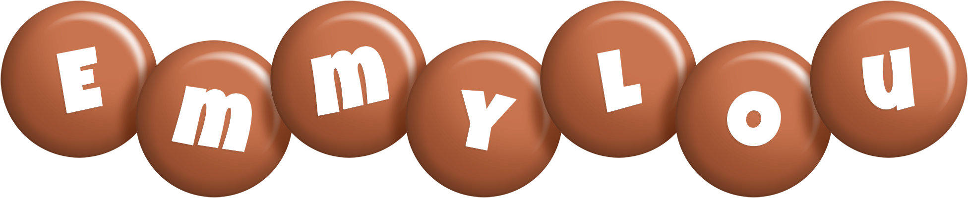 Emmylou candy-brown logo