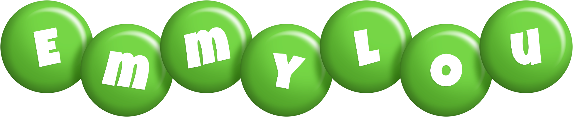 Emmylou candy-green logo
