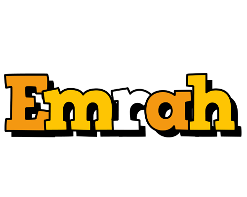 Emrah cartoon logo
