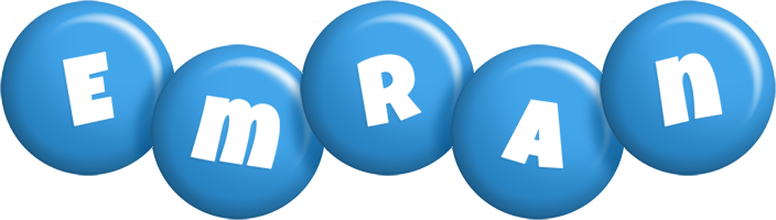 Emran candy-blue logo