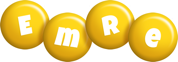 Emre candy-yellow logo