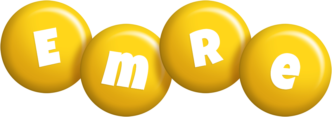Emre candy-yellow logo