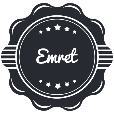 Emret badge logo
