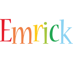 Emrick birthday logo