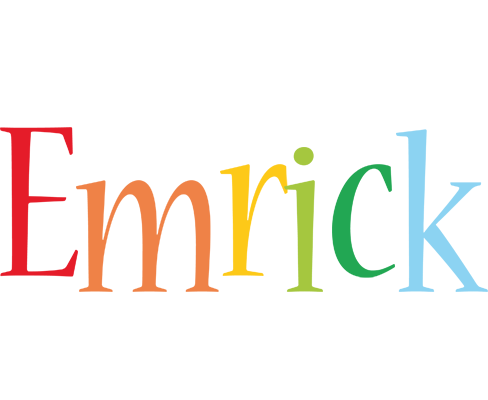 Emrick birthday logo