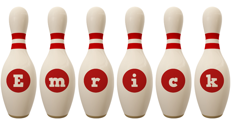 Emrick bowling-pin logo