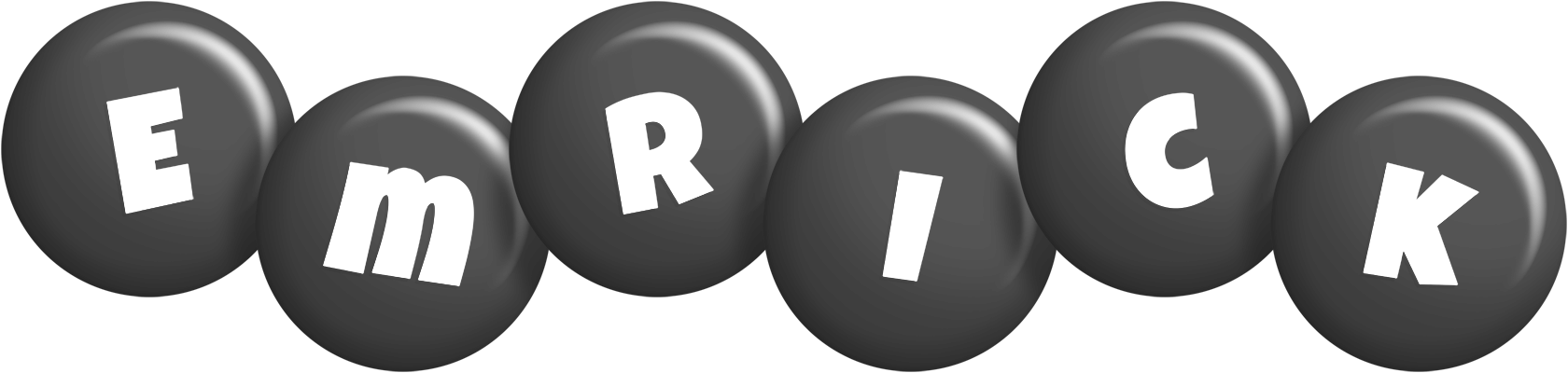 Emrick candy-black logo