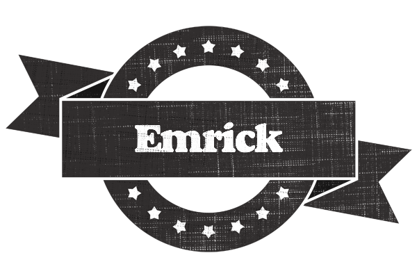 Emrick grunge logo