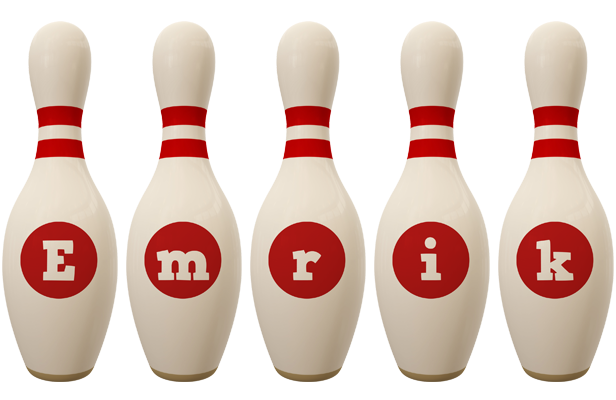 Emrik bowling-pin logo