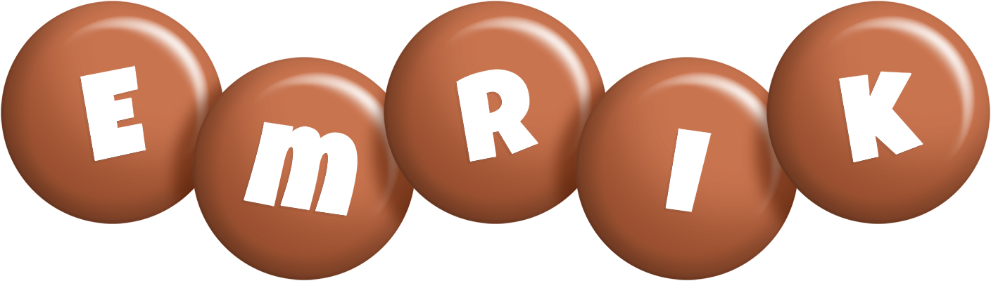 Emrik candy-brown logo