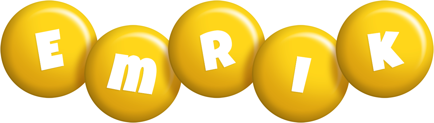 Emrik candy-yellow logo