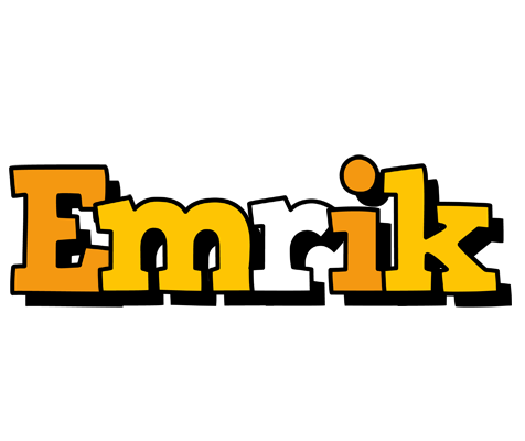 Emrik cartoon logo