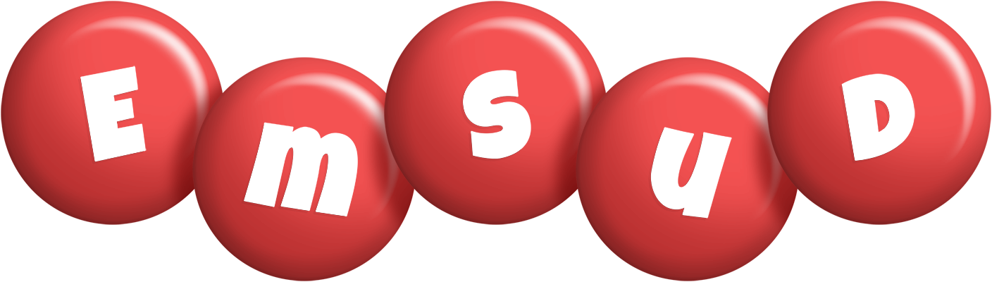 Emsud candy-red logo