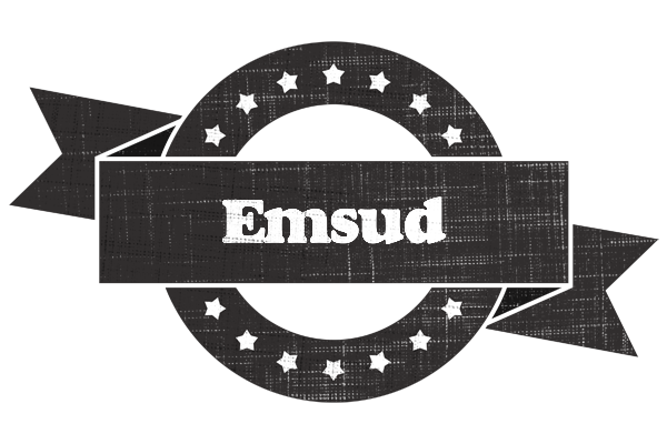 Emsud grunge logo