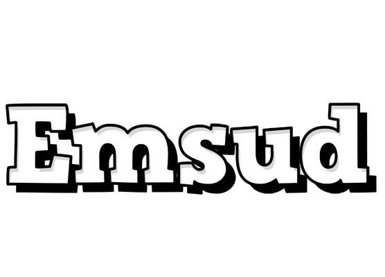 Emsud snowing logo