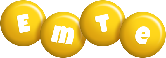 Emte candy-yellow logo