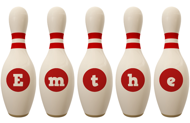 Emthe bowling-pin logo
