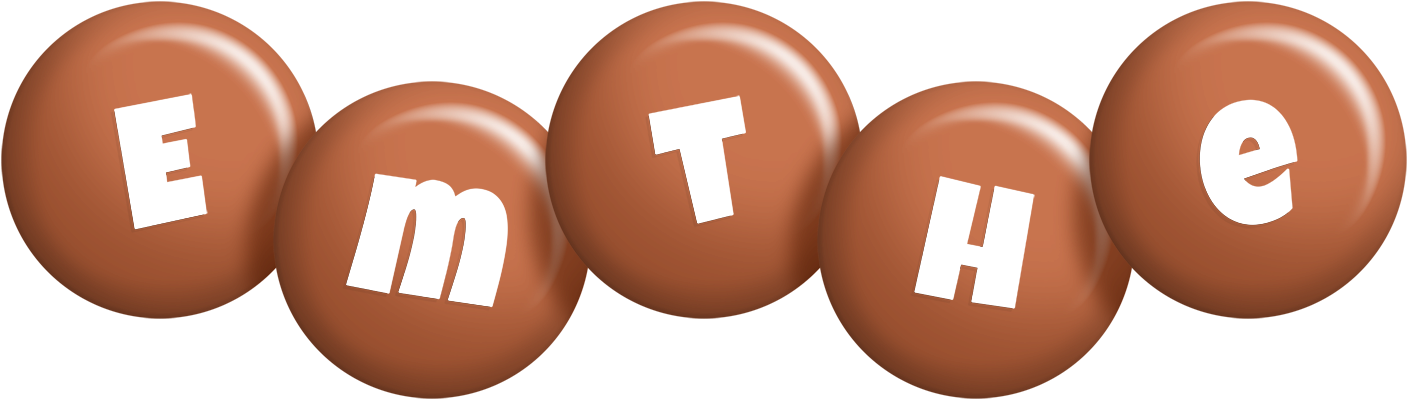 Emthe candy-brown logo