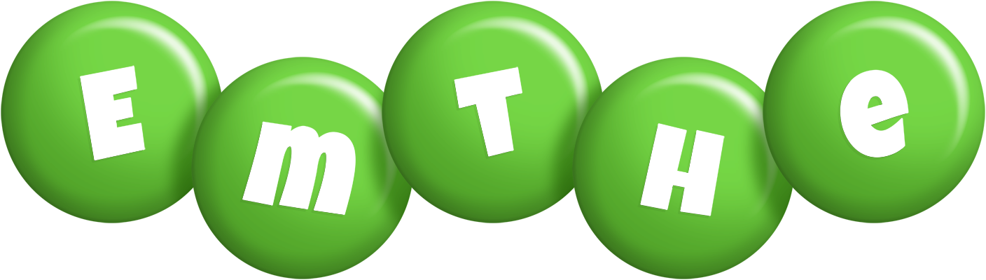 Emthe candy-green logo