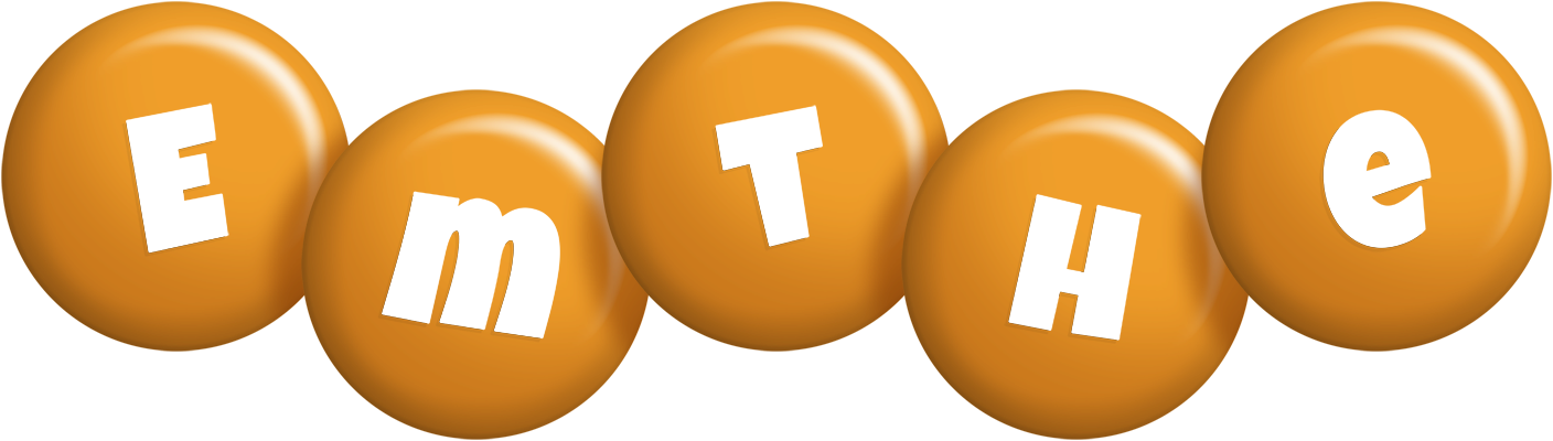 Emthe candy-orange logo