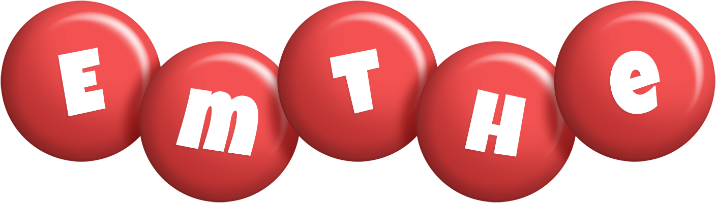 Emthe candy-red logo