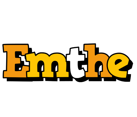 Emthe cartoon logo