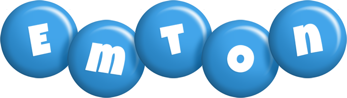 Emton candy-blue logo