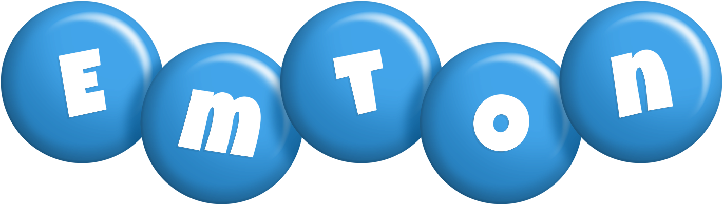 Emton candy-blue logo