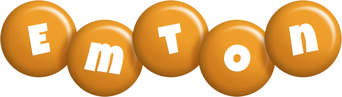 Emton candy-orange logo