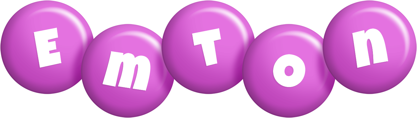 Emton candy-purple logo