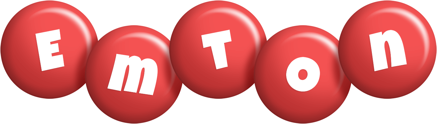 Emton candy-red logo