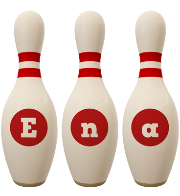 Ena bowling-pin logo