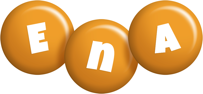 Ena candy-orange logo